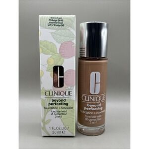 Clinique Beyond Perfecting Foundation+Concealer CN 74 Beige 1oz/30 NEW